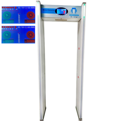 Detector de metales del Doorframe de la exhibición del LCD de 7 pulgadas con la medida de la temperatura