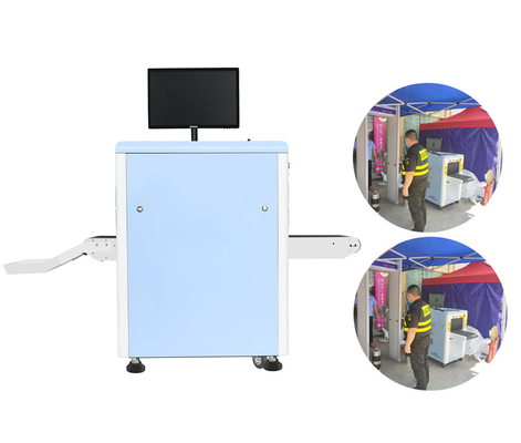 19 Inch LCD Monitor Mini X Ray Luggage Scanner 500x300mm Tunnel