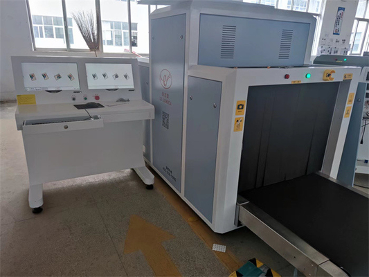 LD10080D X Ray Baggage Inspection Equipment 200KG Conveyor Dual View Machine